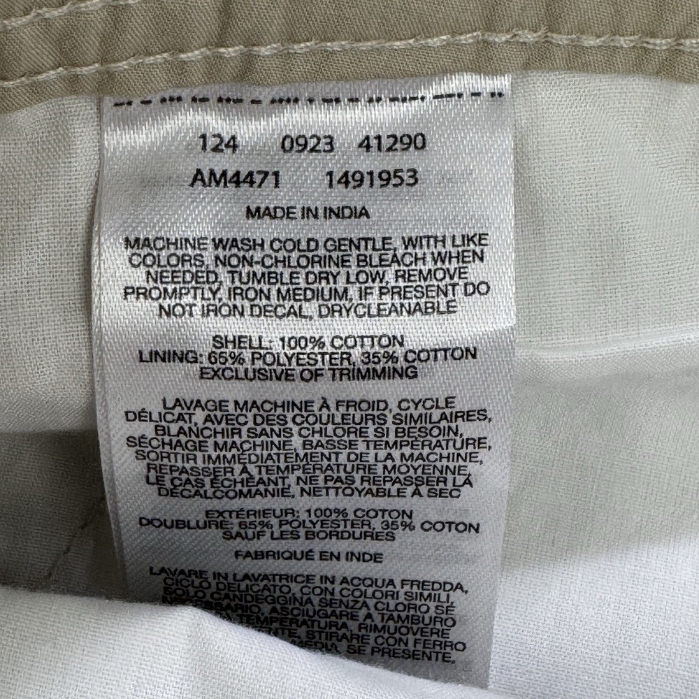 Columbia Washed Out 10" Inseam 100% Cotton Mens 42 Khaki Chino Shorts NWT - Picture 5 of 6